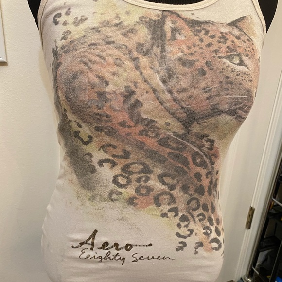 Aeropostale leopard tank top - Picture 4 of 9
